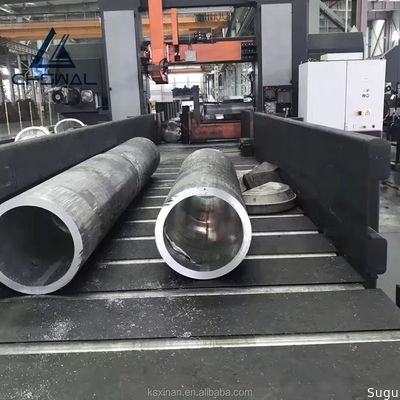 Seamless Forged Aluminum Alloy Tube , Large Diameter Aluminum Pipe，large diameter aluminum pipe，aluminum pipe flange fit