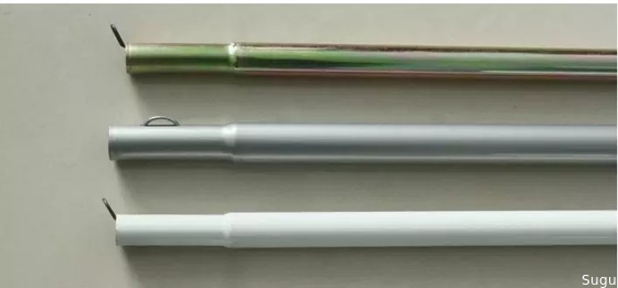 Custom adjustable steel tent pole / folding aluminum tent pole for tent，aluminum pipe flange fittings
