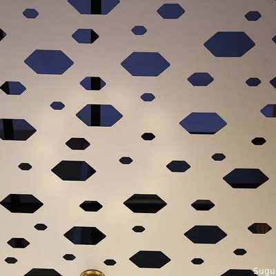 Aluminum metal ceiling sandwich panels plates sheets composite interior wall panel ceiling decoration fire preventing