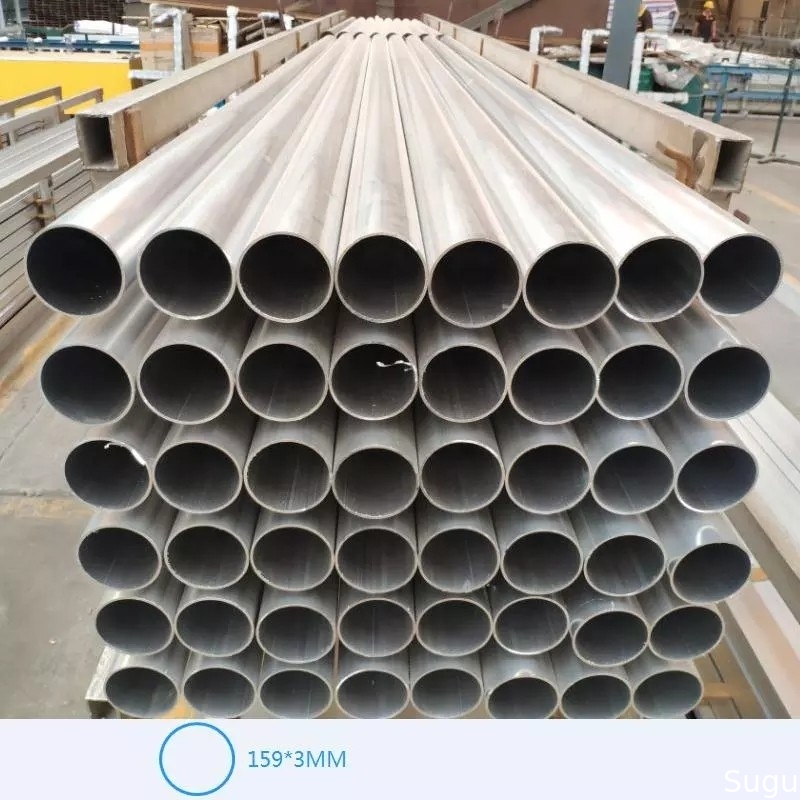 6063 6061 6082 6005 7075 159*3.2mm big diameter size aluminum round tube pipe for Isreal market