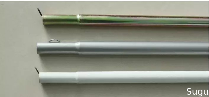 Custom adjustable steel tent pole / folding aluminum tent pole for tent，aluminum pipe flange fittings